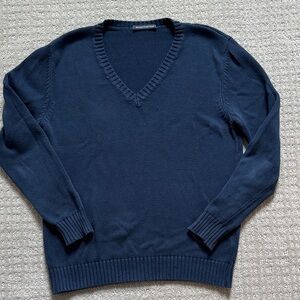 Brandy Melville V-Neck Navy Sweater